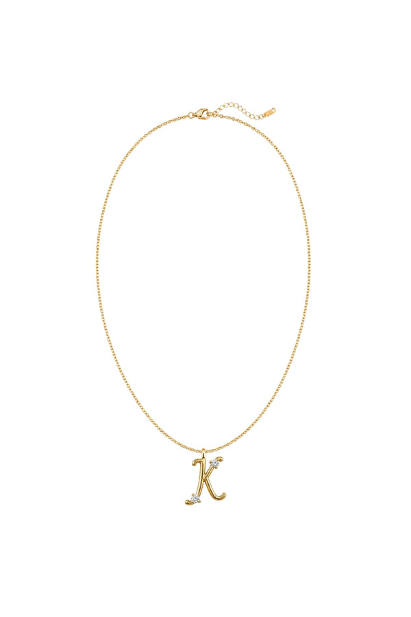 Çelik Üzeri Altın Kaplama Signature Collection Harf Kolye