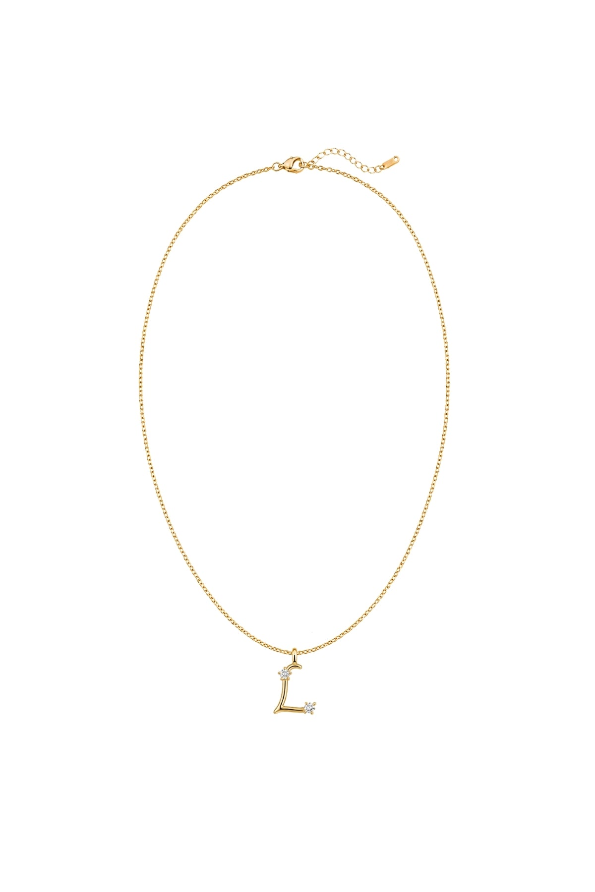 Çelik Üzeri Altın Kaplama Signature Collection Harf Kolye