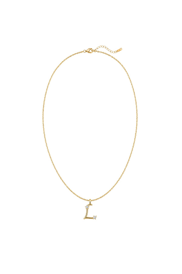 Çelik Üzeri Altın Kaplama Signature Collection Harf Kolye