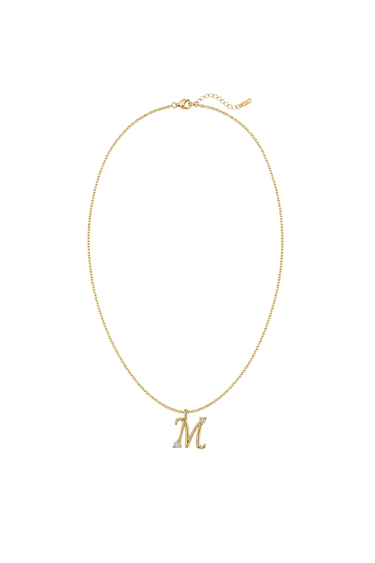 Çelik Üzeri Altın Kaplama Signature Collection Harf Kolye