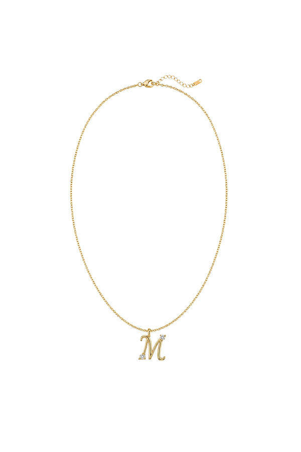 Çelik Üzeri Altın Kaplama Signature Collection Harf Kolye