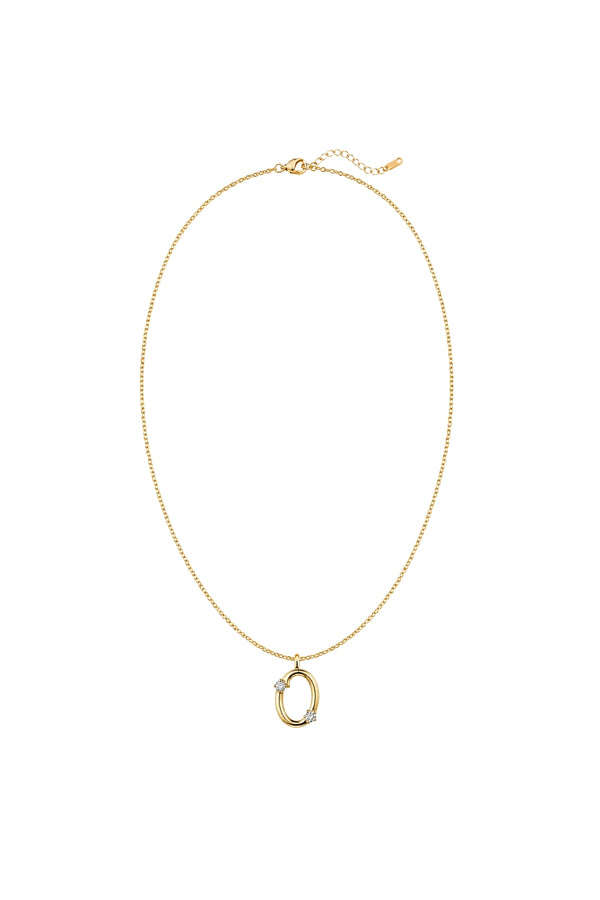 Çelik Üzeri Altın Kaplama Signature Collection Harf Kolye