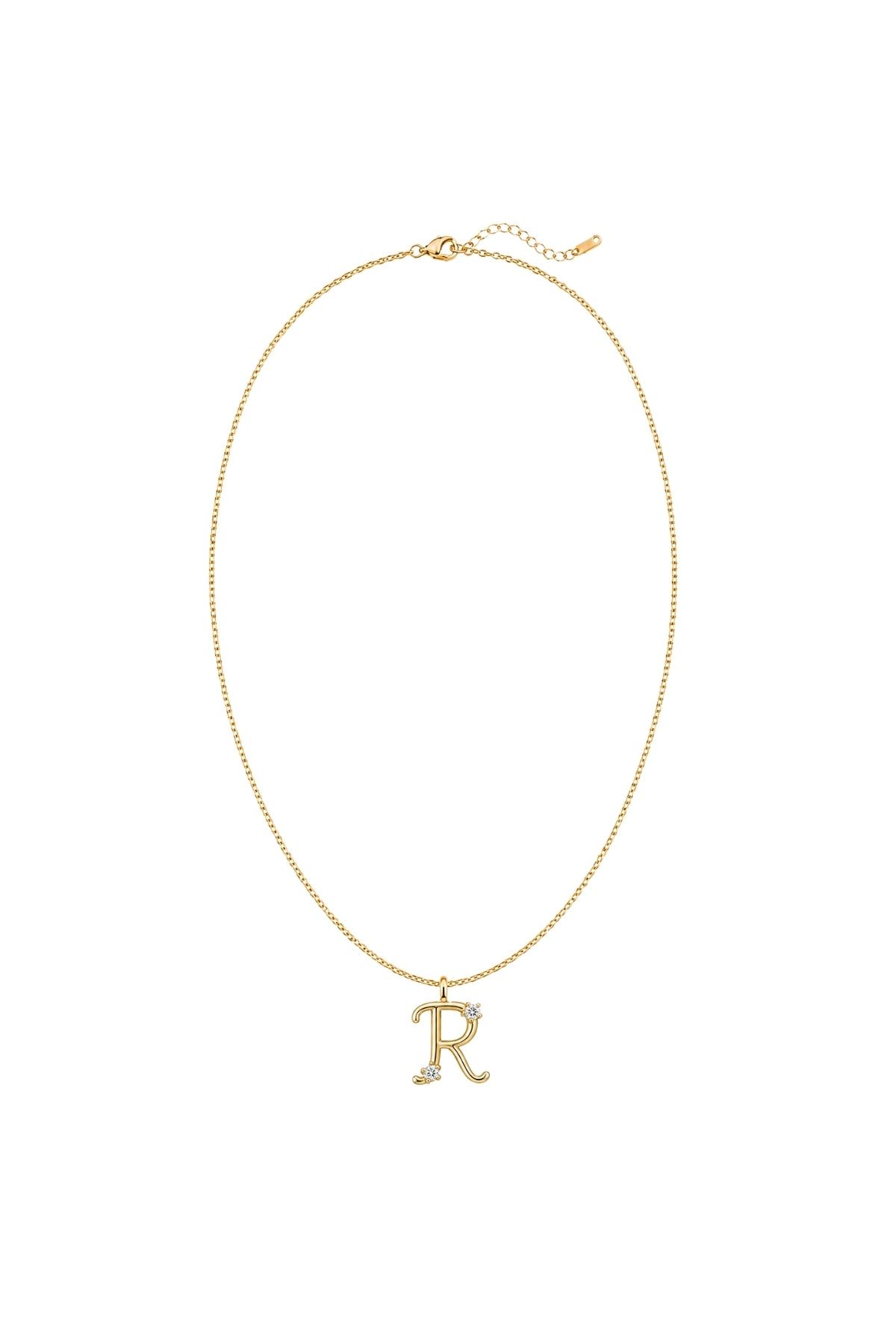 Çelik Üzeri Altın Kaplama Signature Collection Harf Kolye