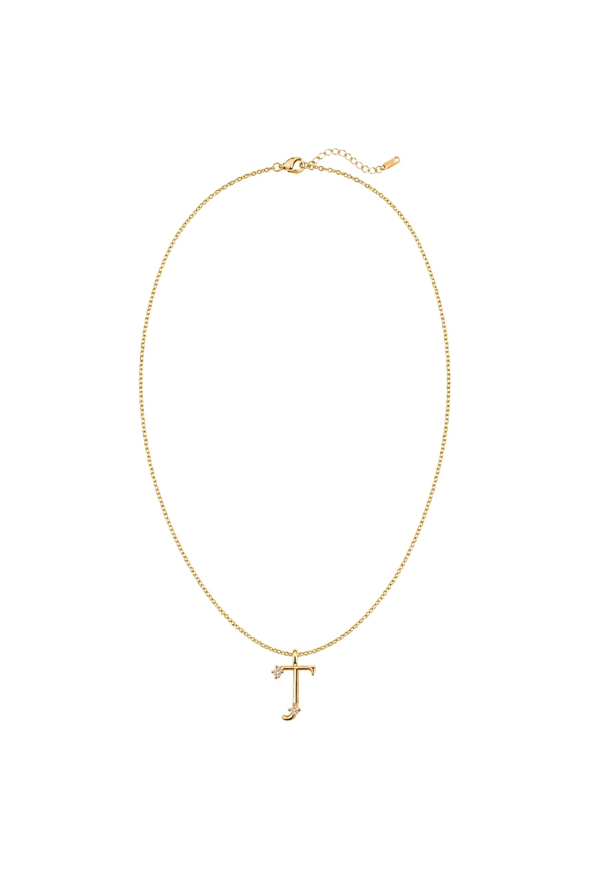 Çelik Üzeri Altın Kaplama Signature Collection Harf Kolye