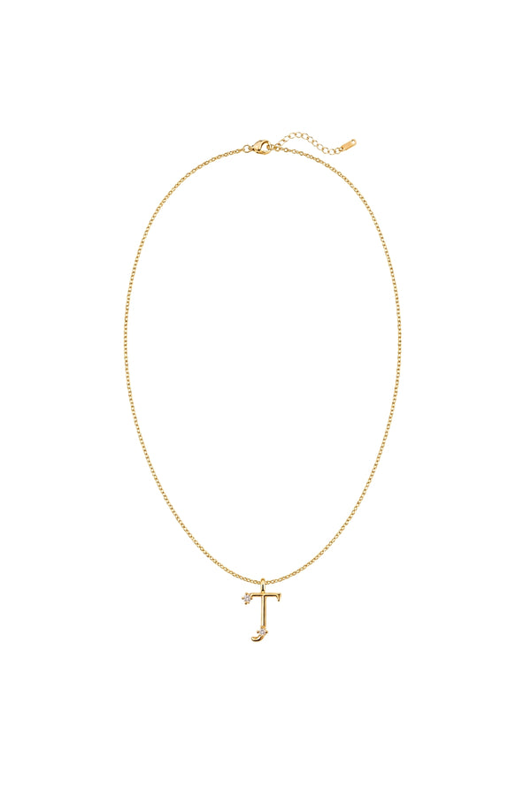 Çelik Üzeri Altın Kaplama Signature Collection Harf Kolye