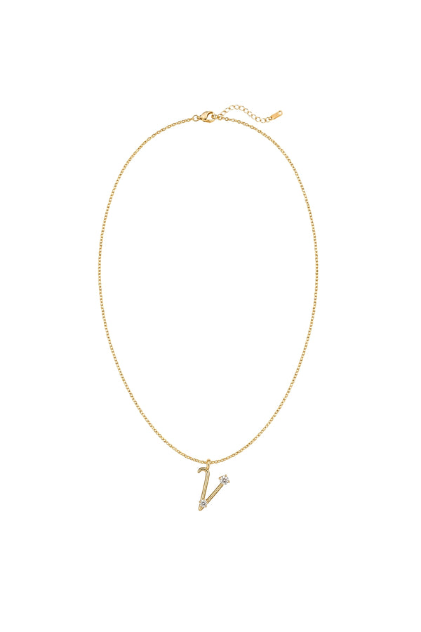Çelik Üzeri Altın Kaplama Signature Collection Harf Kolye
