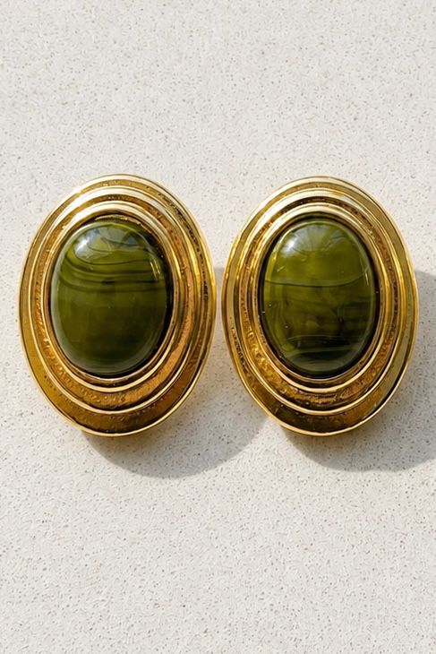 Olivia oval küpe