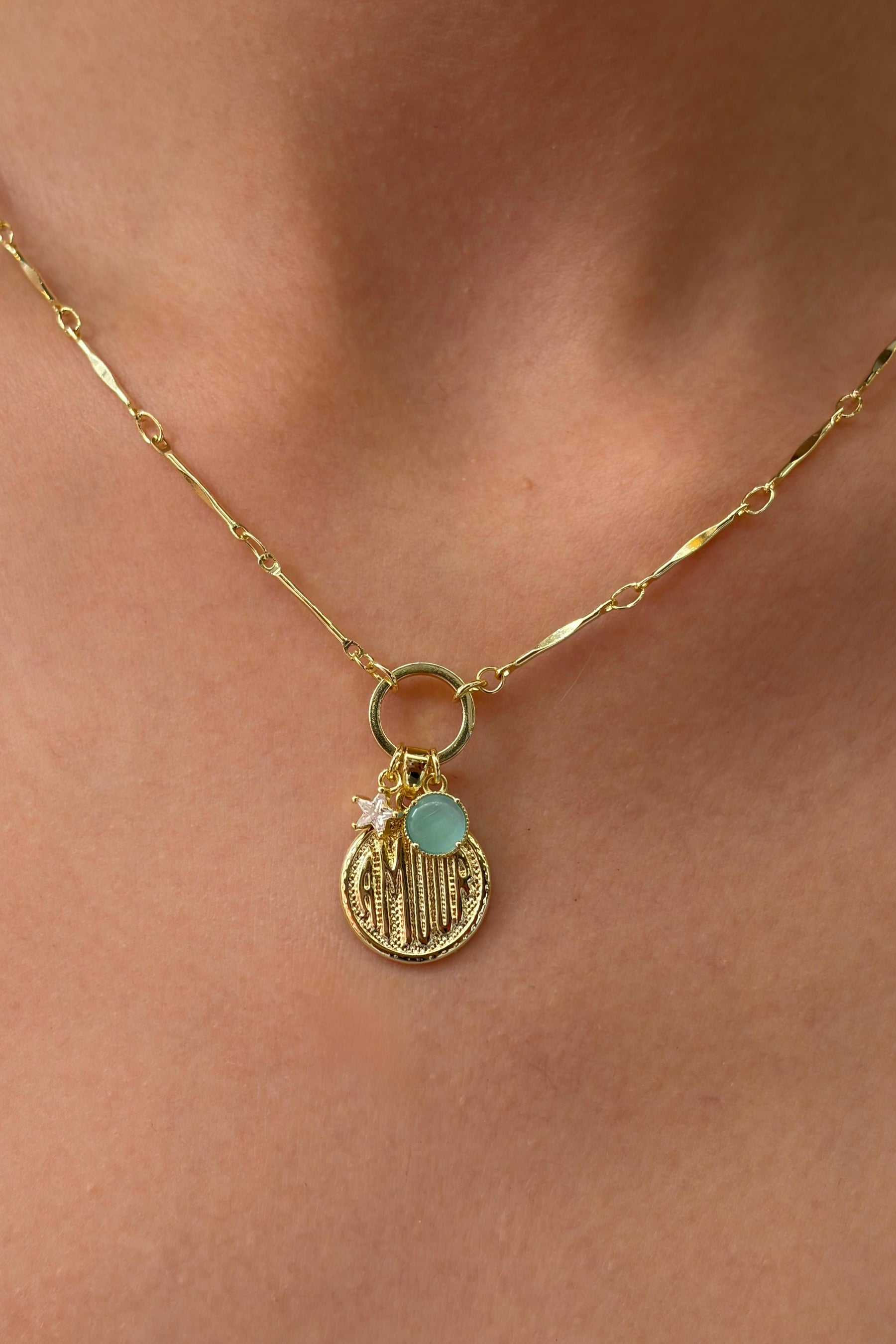 Çelik Stella Mare Charm Kolye
