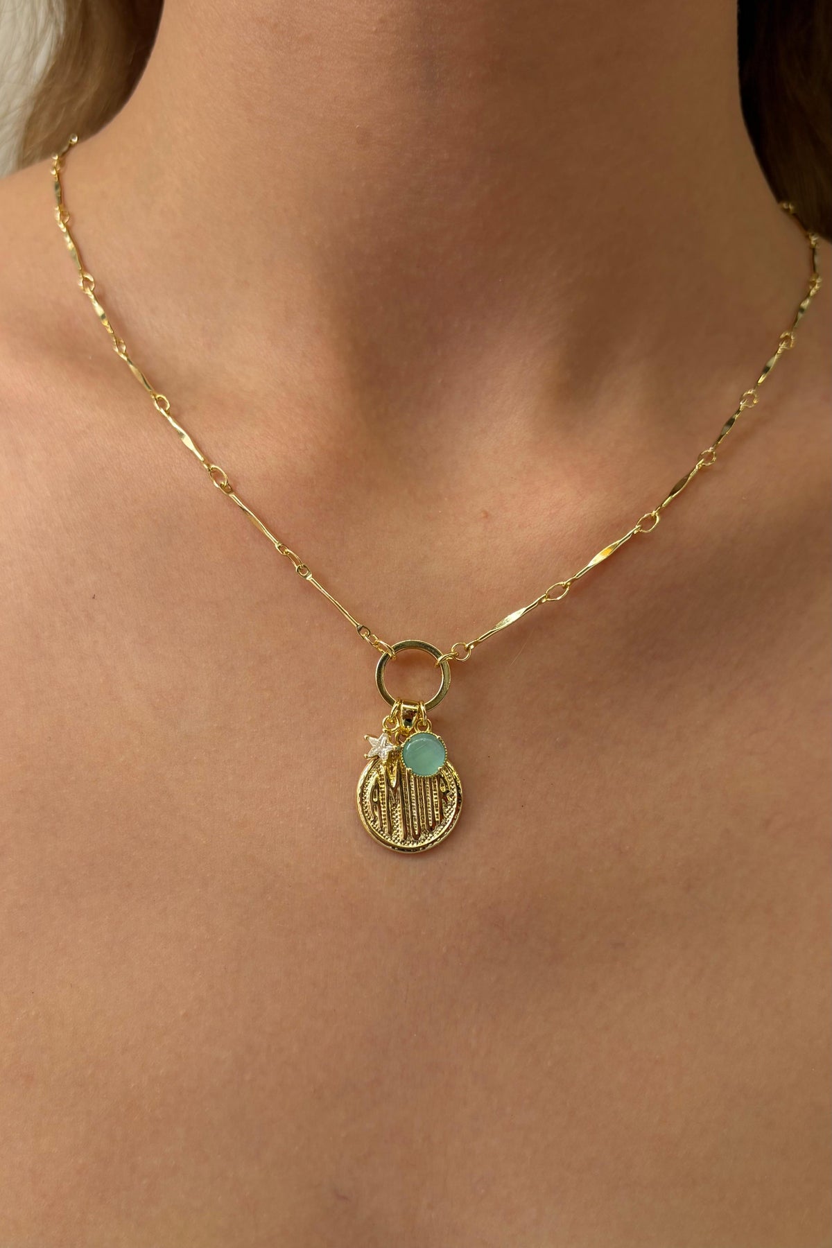 Çelik Stella Mare Charm Kolye