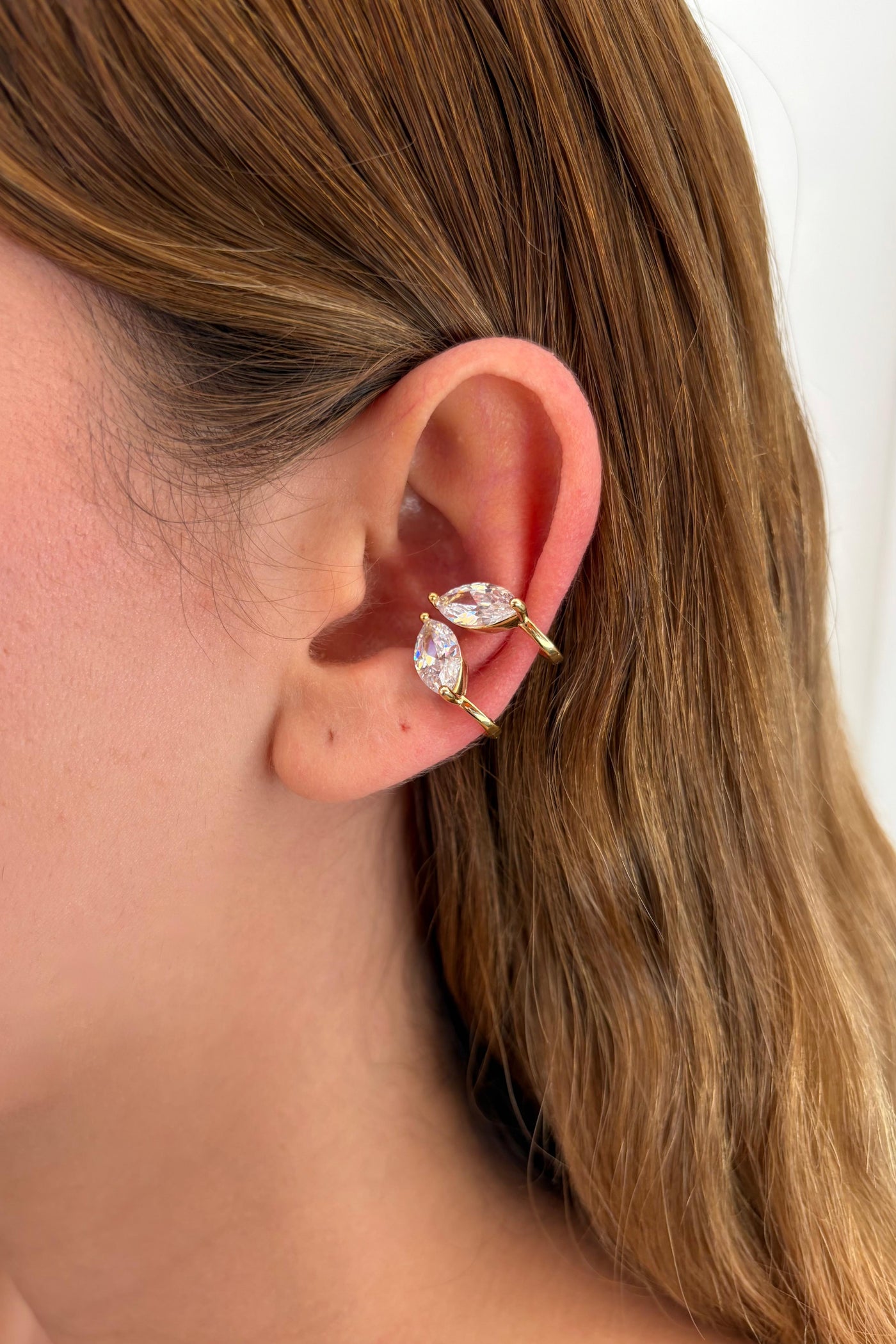 Çelik sıkıştırmalı Papillon Earcuff