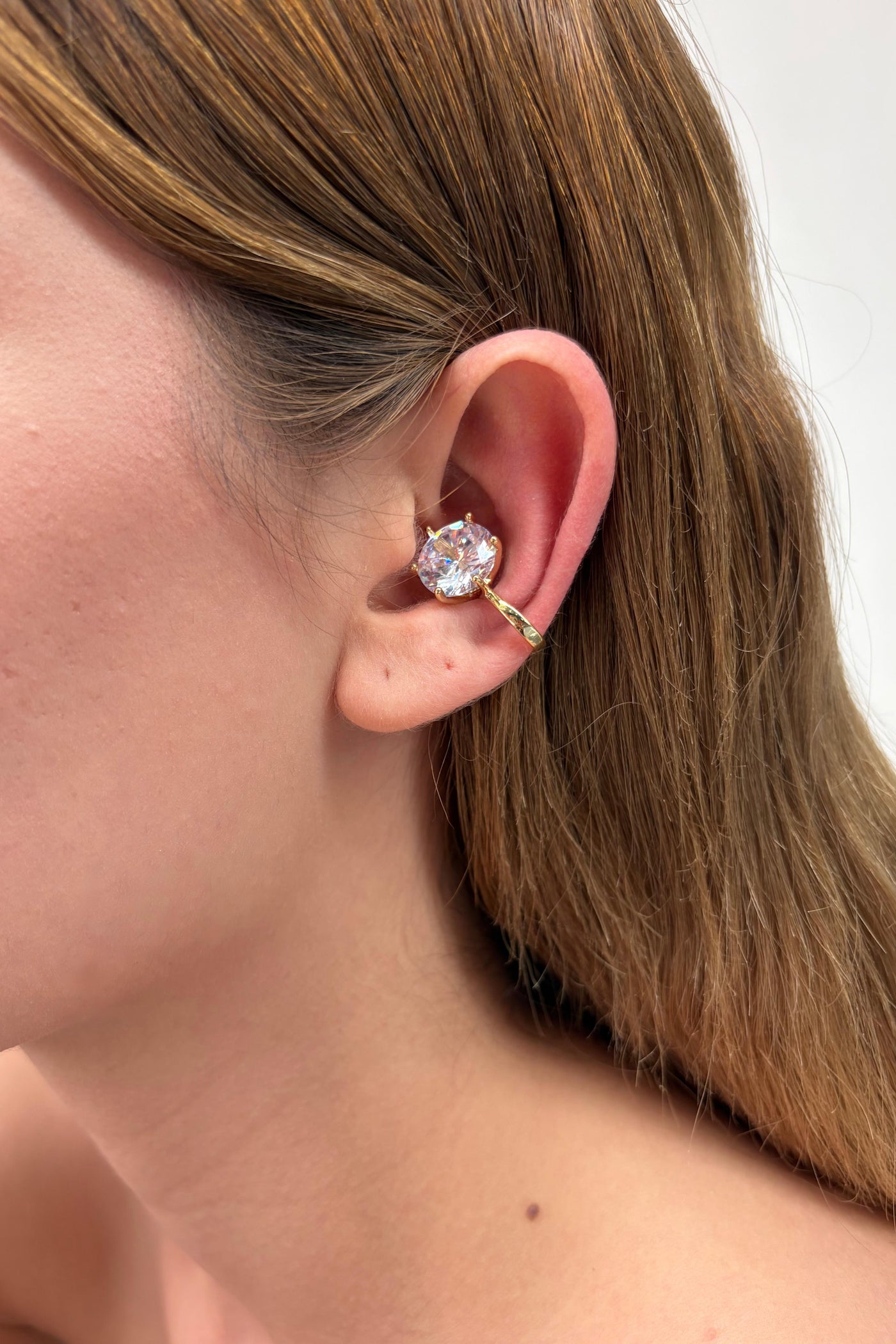 Çelik Sıkıştırmalı Diamond Muse Earcuff