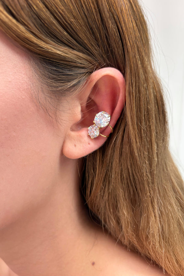 Çelik Sıkıştırmalı Duet Earcuff