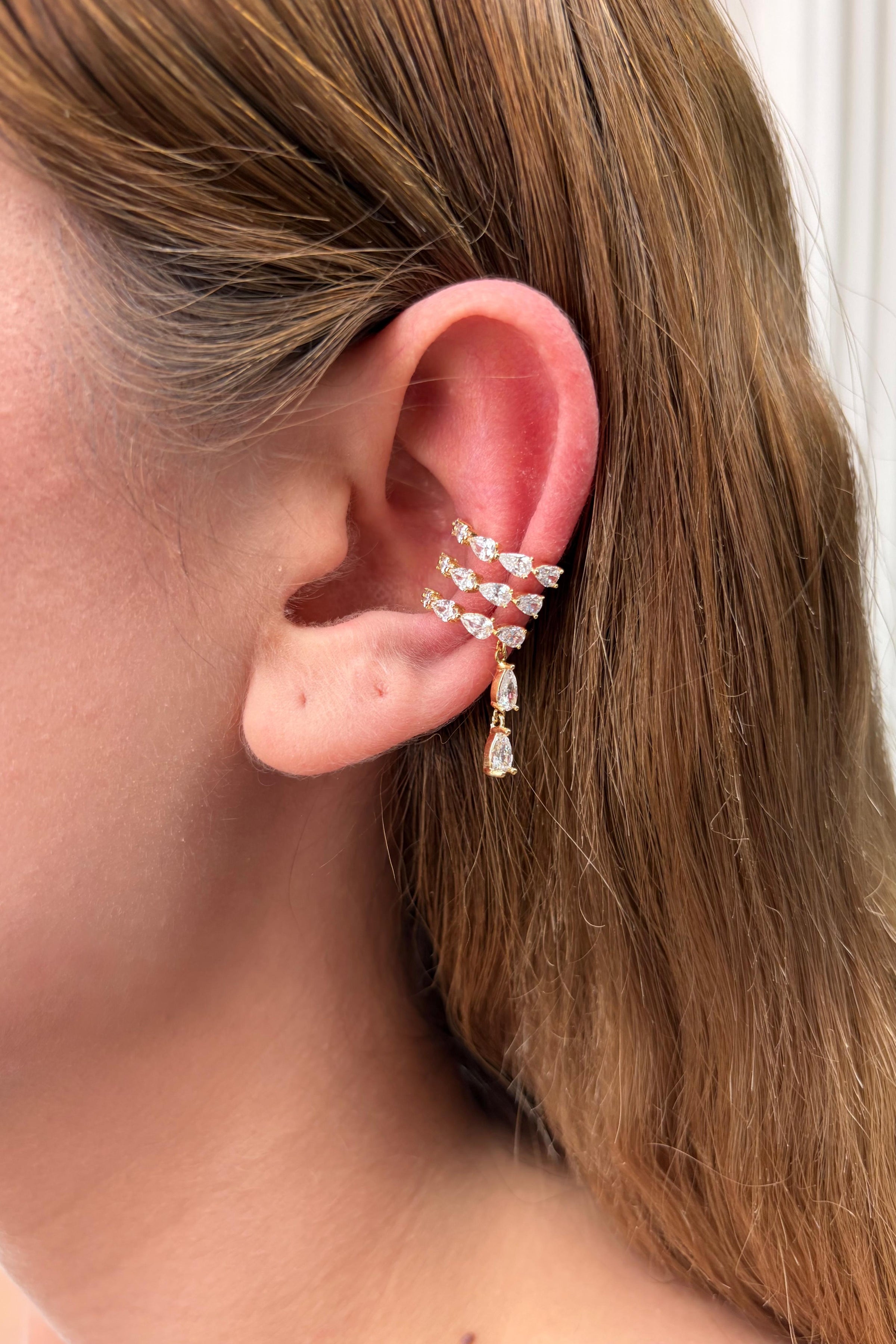 Çelik Sıkıştırmalı Seraphina Earcuff