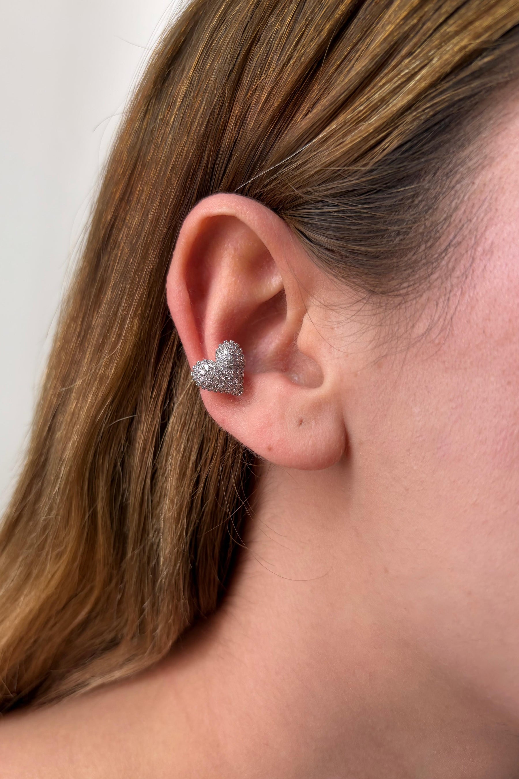 Çelik Sıkıştırmalı Lovie Earcuff