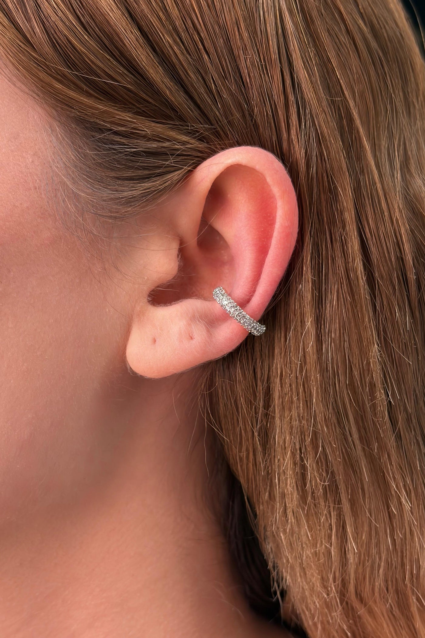 Çelik Sıkıştırmalı Aura Earcuff