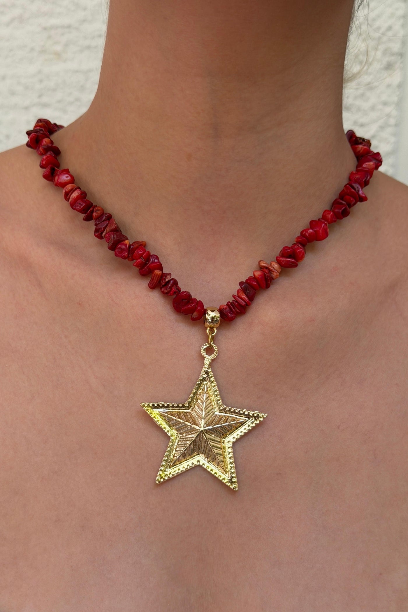 Stella Collection Stella Kolye Kırmızı