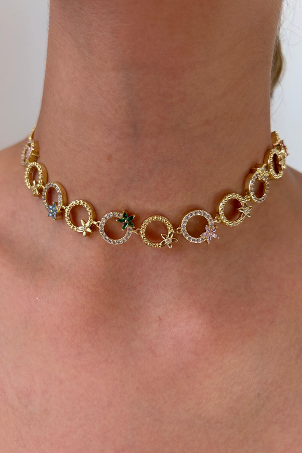 Çelik Jardin Asansörlü Choker Kolye