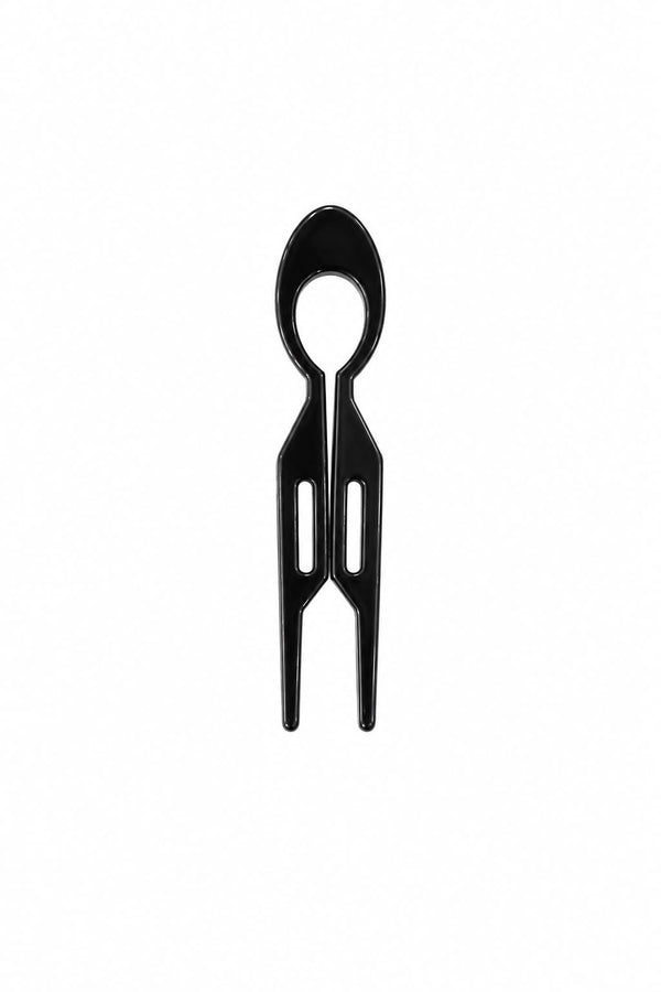 Sleek Saç Tokası - Siyah