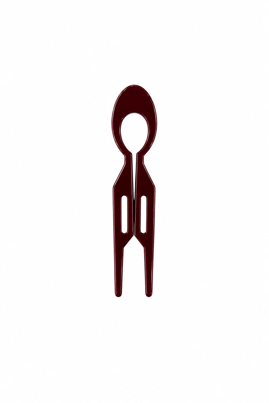 Sleek Saç Tokası - Bordo