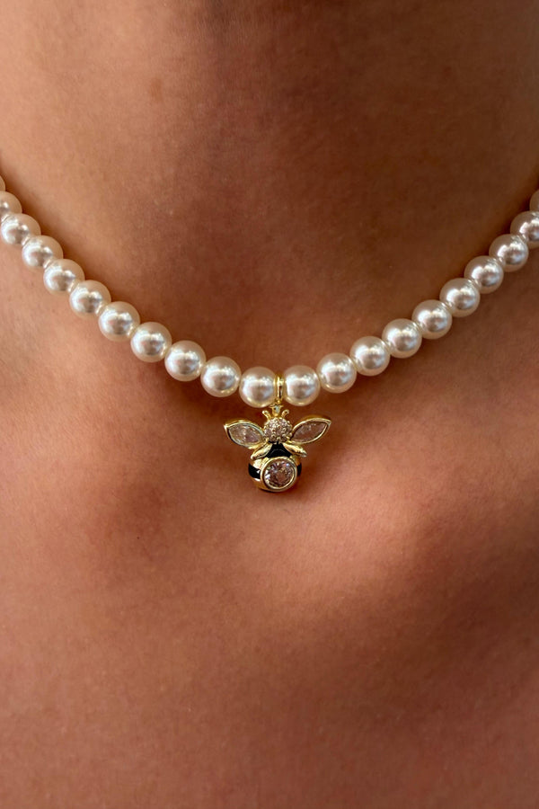 Çelik Özel Koleksiyon Ldylia Arı İnci Choker Kolye