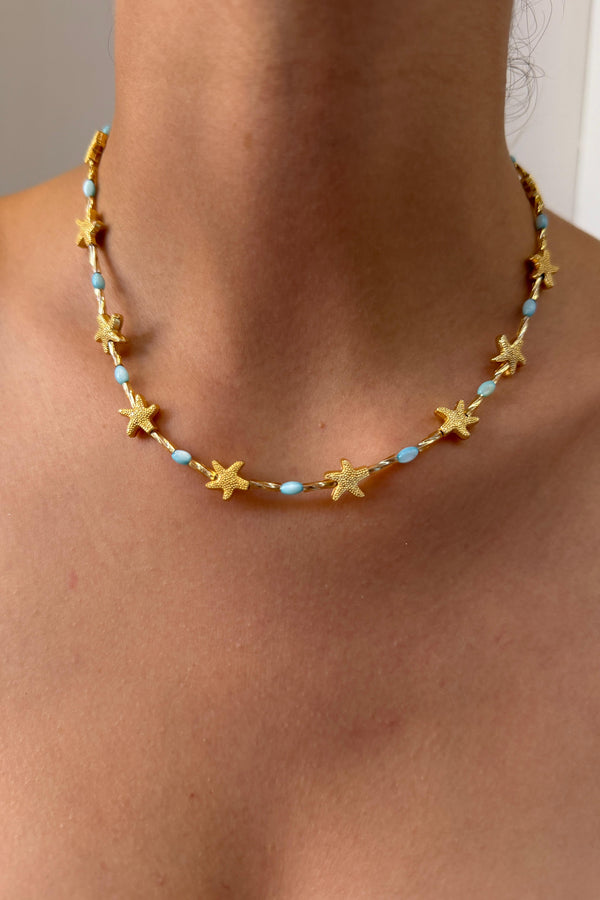 Marea Collection Starfish Kolye Mavi