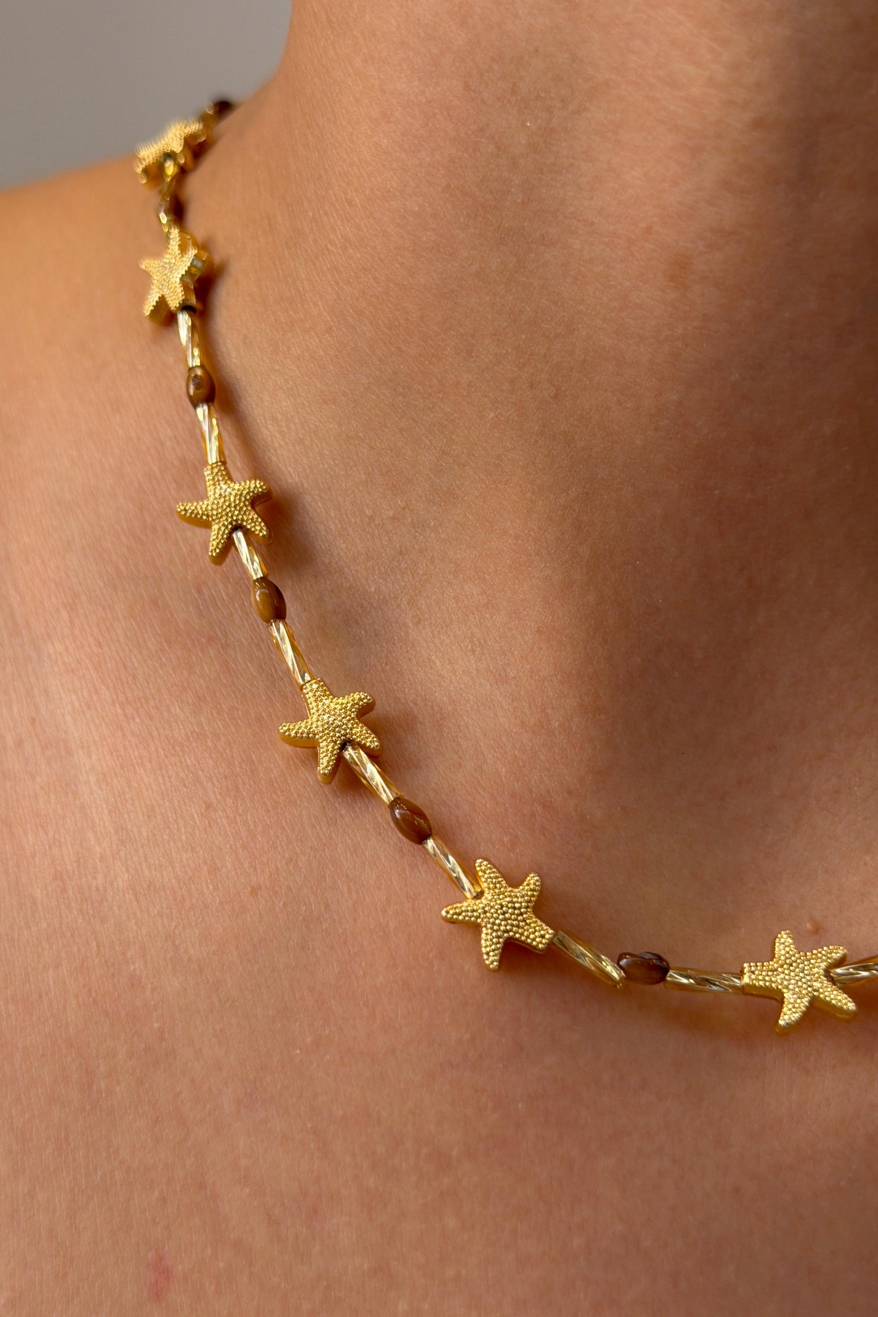 Marea Collection Starfish Kolye Kahverengi