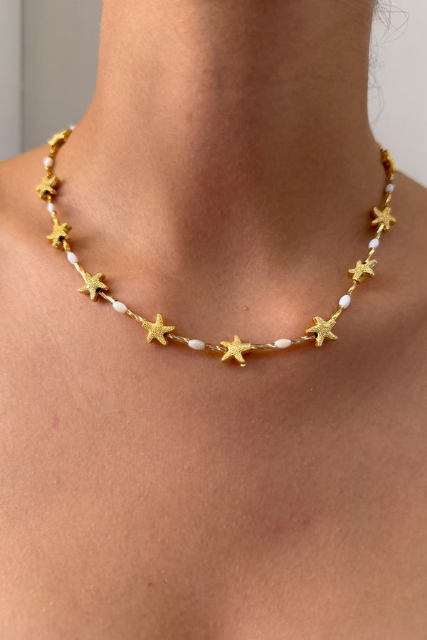 Marea Collection Starfish Kolye Beyaz