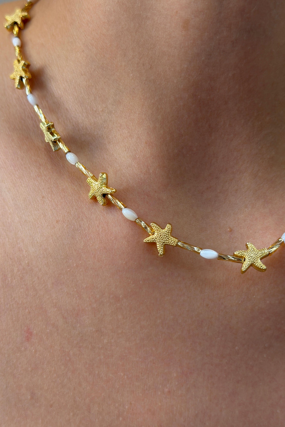 Marea Collection Starfish Kolye Beyaz