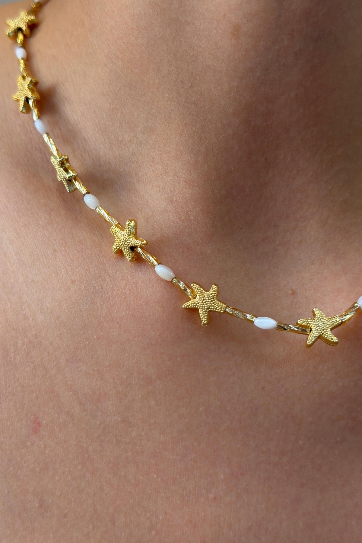 Marea Collection Starfish Kolye Beyaz