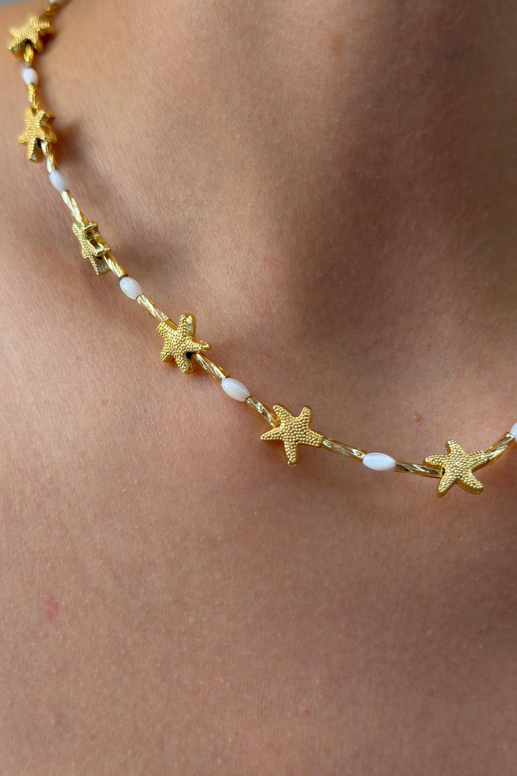 Marea Collection Starfish Kolye Beyaz