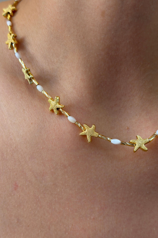 Marea Collection Starfish Kolye Beyaz
