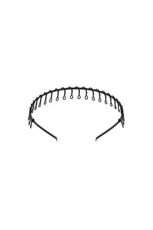 Hailey 90’s Headband – Retro Siyah Taç - Loop