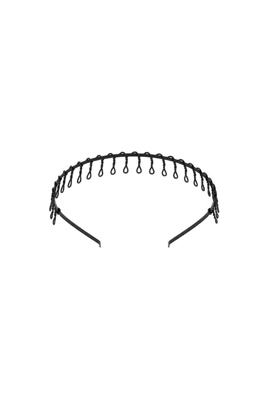 Hailey 90’s Headband – Retro Siyah Taç - Loop