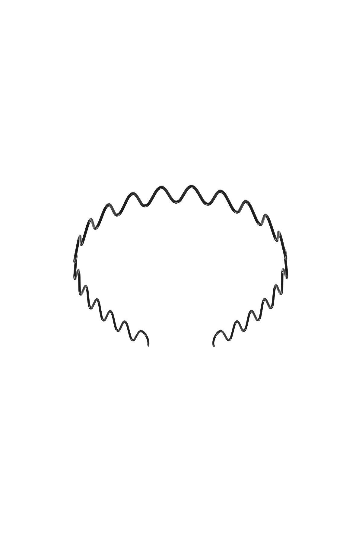 Hailey 90’s Headband – Retro Siyah Taç - Wave