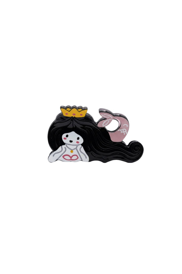 Tiny Tales Collection Mermaid Deniz Kızı Figürlü Asetat Mandal Saç Tokası