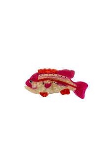 Tiny Tales Collection Coral Fish Balık Figürlü Pembe Asetat Mandal Saç Tokas