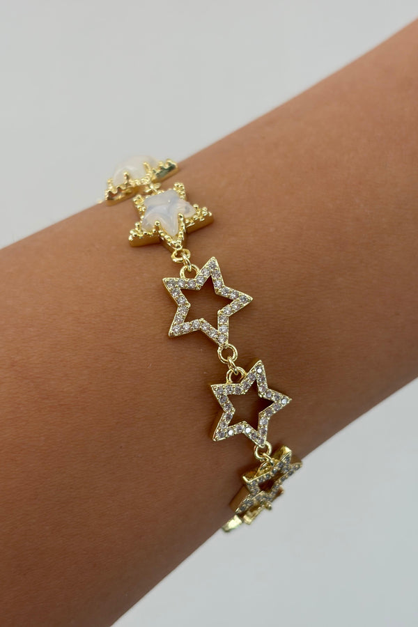 Dreamy Charms Collection Özel Seri Stella Yıldız Bileklik - Sedef