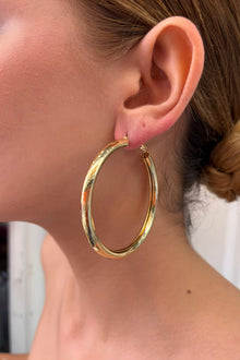 Maxi Hoops Kalın Halka Küpe - Büyük Boy