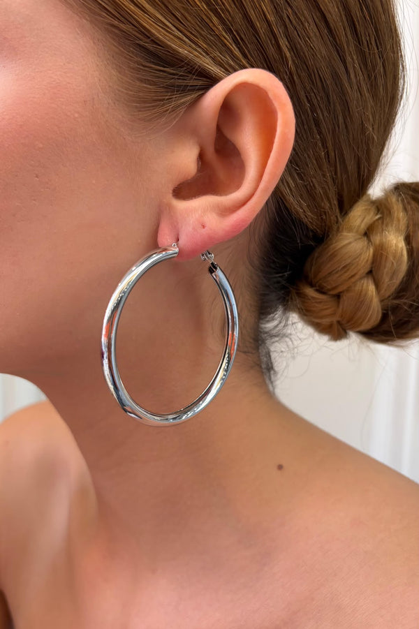 Maxi Hoops Kalın Halka Küpe - Büyük Boy