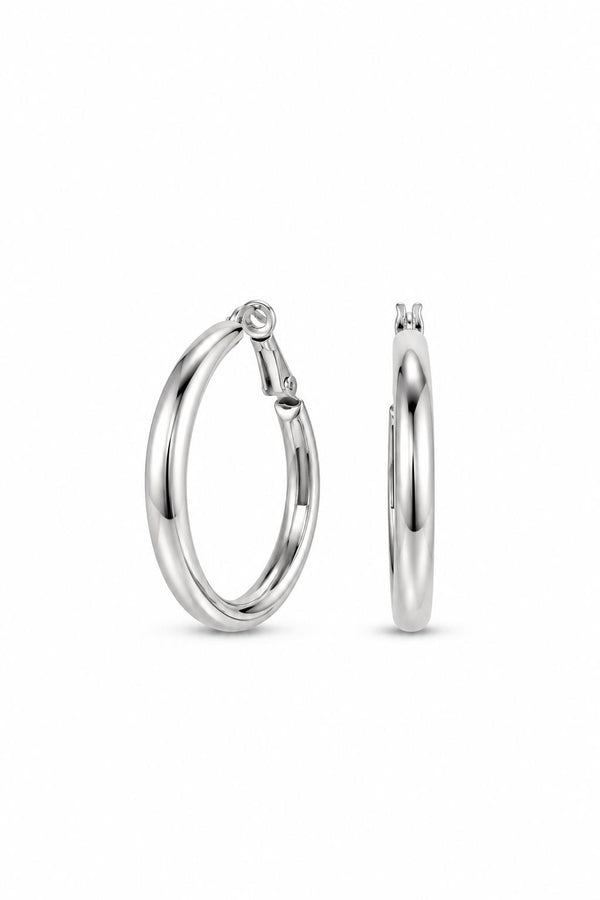 Maxi Hoops Kalın Halka Küpe - Orta Boy