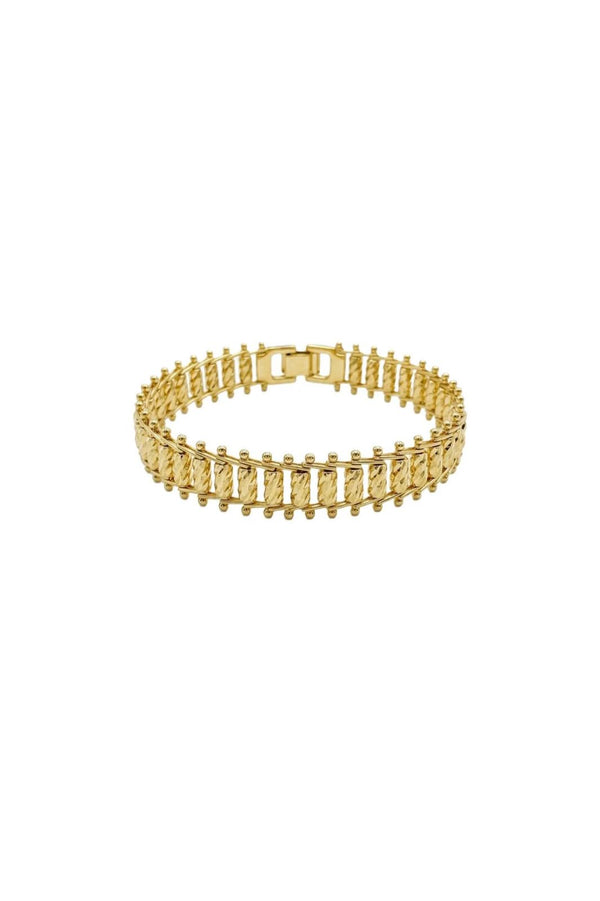 Eclat Collection Twist Link Çelik Üzeri Altın Kaplama Bileklik
