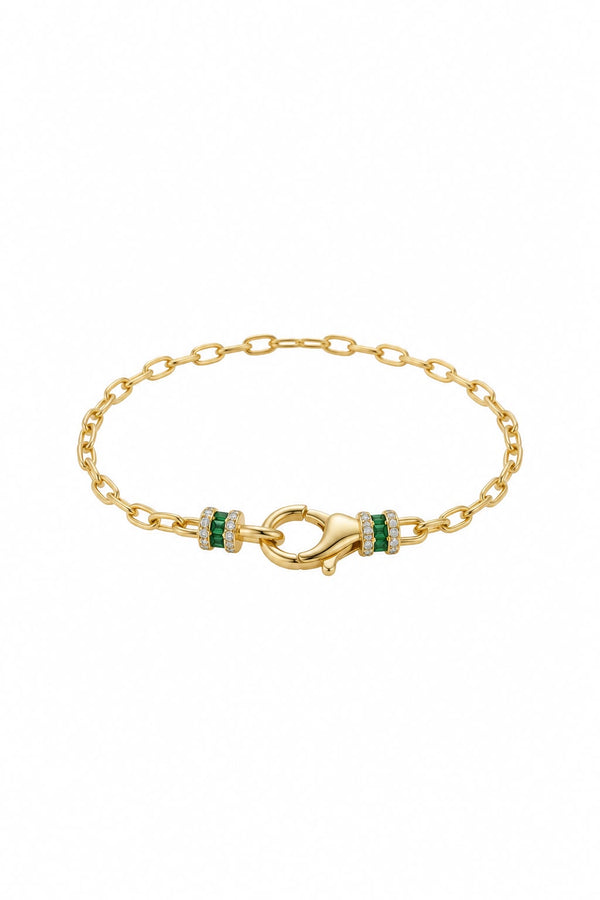 Özel Seri Latch Emerald Bileklik