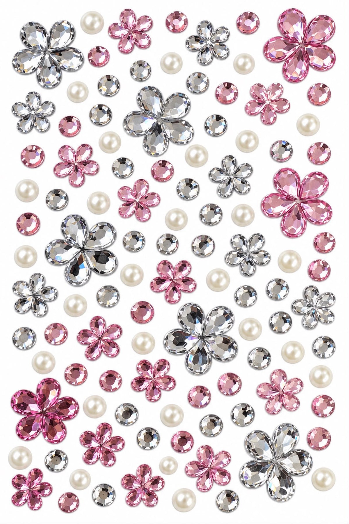 Gem Era Body Jewels Çiçek Figürlü Renkli Yüz ve Vücut Taşı Sticker
