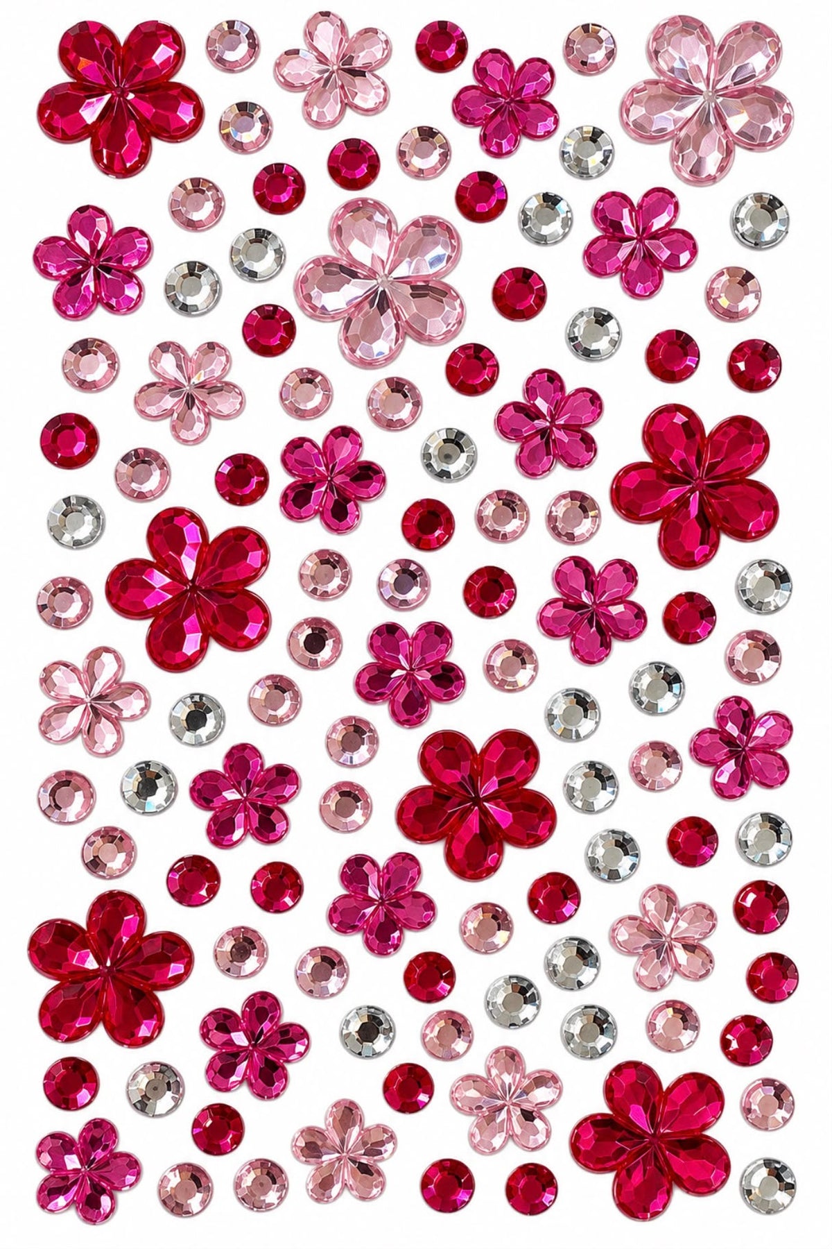 Gem Era Body Jewels Çiçek Figürlü Renkli Yüz ve Vücut Taşı Sticker