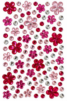 Gem Era Body Jewels Çiçek Figürlü Renkli Yüz ve Vücut Taşı Sticker