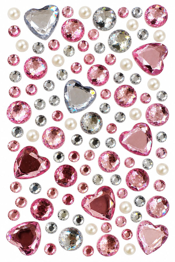 Gem Era Body Jewels Kalp Figürlü Renkli Yüz ve Vücut Taşı Sticker
