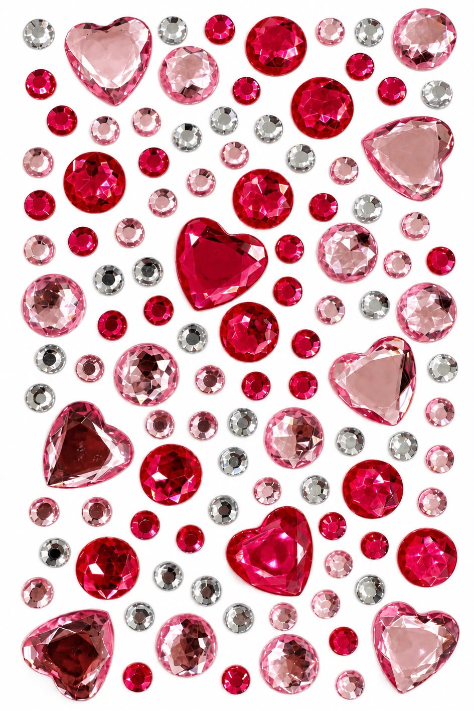 Gem Era Body Jewels Kalp Figürlü Renkli Yüz ve Vücut Taşı Sticker