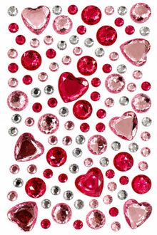 Gem Era Body Jewels Kalp Figürlü Renkli Yüz ve Vücut Taşı Sticker