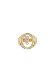 Mystic Icons Collection Pembe Kanat Figürlü Zirkon Taşlı Yüzük ( Ayarlanabilir )