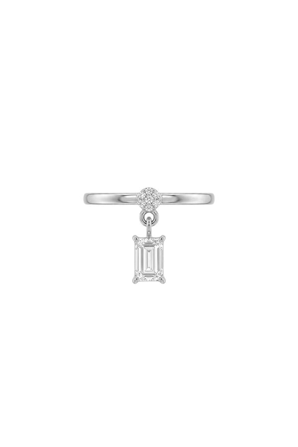 Dangle Collection Baget Zirkon Taşlı Çelik Üzeri Altın Kaplama Yüzük ( Ayarlanabilir )